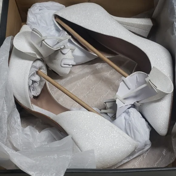 Betsey Johnson Nobble Sparkle Glitter Pumps Womens Size 7 - Picture 11 of 14